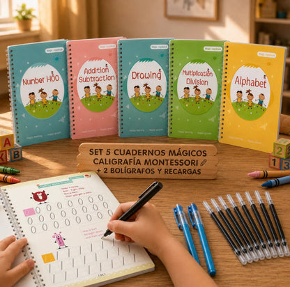 Cuadernos caligrafía Montessori